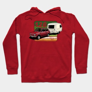 The small cute car wuth the famous caravan Hoodie